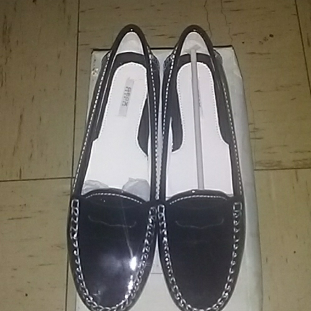 Black Pantent Leather Loafers